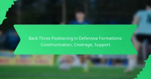 Back Three Positioning in Defensive Formations: Communication, Coverage, Support