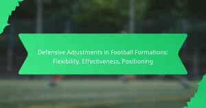 Defensive Adjustments in Football Formations: Flexibility, Effectiveness, Positioning