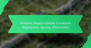 Defensive Shape in Football Formations: Organization, Spacing, Effectiveness
